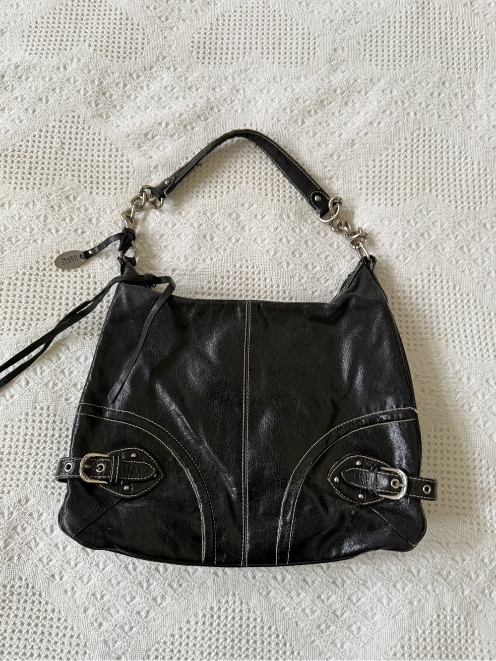 Vintage Salvatore Ferragamo Black Women’s Leather Shoulder Bag